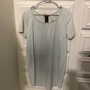 DENIM SHIFT DRESS - SIZE SMALL